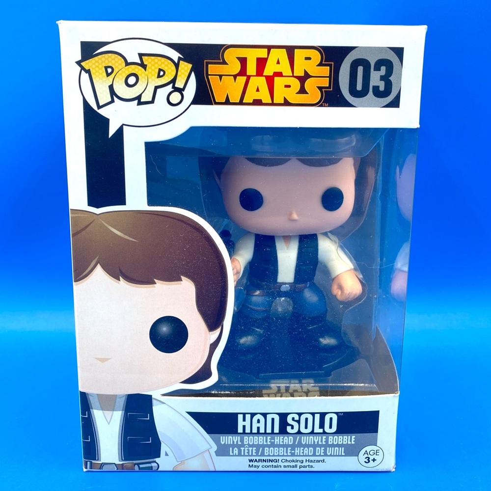 Funko Pop Star Wars Han Solo Black Box Vaulted 03 Vinyl Figure Bobble Head